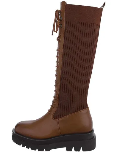 Dámské šněrovací kozačky