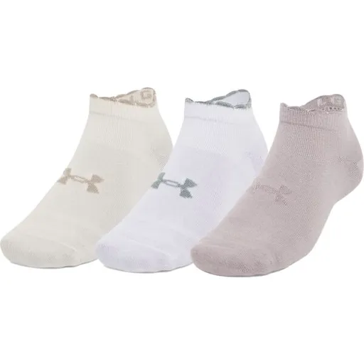 Under Armour ESSENTIAL LOW CUT 3PK Unisex ponožky, bílá, velikost M