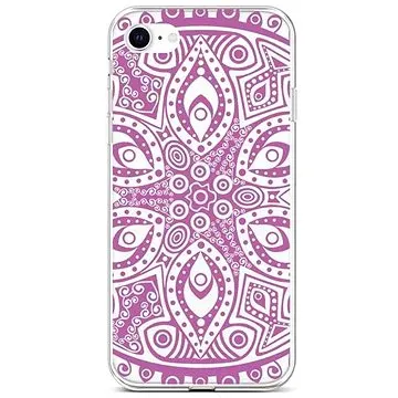 TopQ Kryt iPhone SE 2022 silikon Violet Mandala 73954 (Sun-73954)