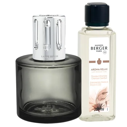Maison Berger Paris Dárková sada katalytická lampa Aroma Relax šedá + náplň Oriental Comfort 250 ml