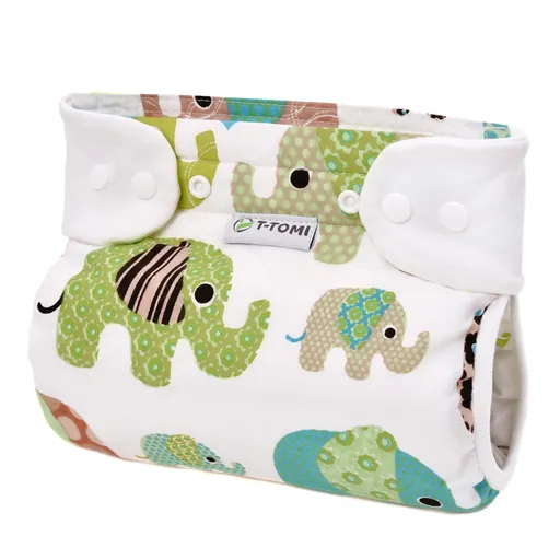 T-tomi Ortopedické abdukční kalhotky - patentky Green elephants (5-9kg)