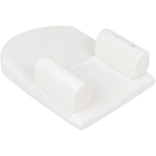 KikkaBoo Polohovací podložka z paměťové pěny klínová Airknit White