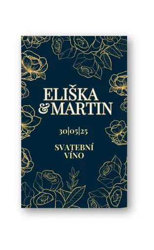 Personal Etiketa na láhev -  Orient Gold Zvolte množství: od 15 ks do 30 ks