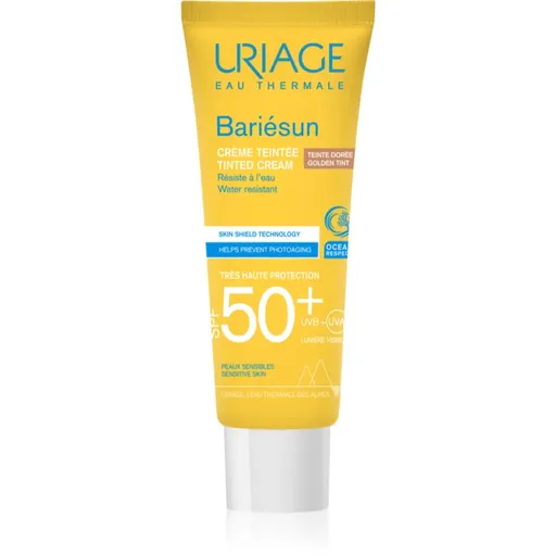 Uriage Bariésun Tinted Cream SPF 50+ ochranný tónovací krém na obličej SPF 50+ odstín Golden tint 50 ml