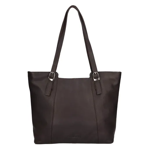 Kožená dámská kabelka přes rameno SendiDesign Marle - hnědá