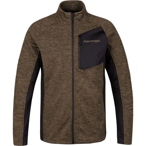 Hannah RON Pánská funkční mikina, hnědá, velikost