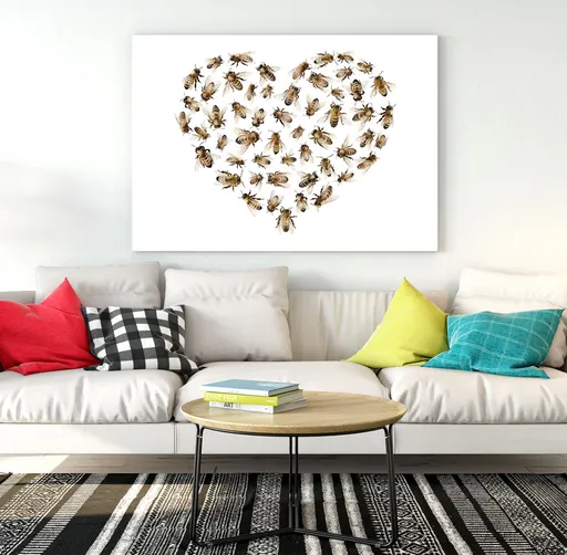 Obraz Včelí srdce (Rozměr obrazu: 120x80)