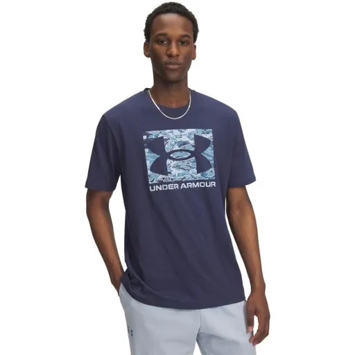 Under Armour ABC CAMO Pánské triko, tmavě modrá, velikost S