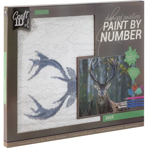 Diamantové malování jelen 40x50cm