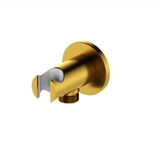 KFA Držák sprchy s vývodem MOZA, broušené zlato 845-053-31