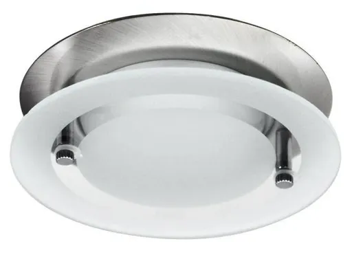 Kulaté saténové stropní svítidlo se sklem OZS-08