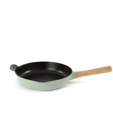 BERGHOFF Pánev litinová s dřevěnou rukojetí RON 26 cm zelená (BF-3900046)