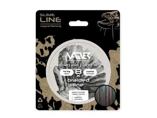 Vagner Šňůra Braided Line Camo Multicolor - 0,40mm 300m,Vagner Šňůra Braided Line Camo Multicolor - 0,40mm 300m