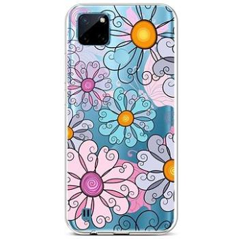 TopQ Kryt Realme C21Y silikon Colorful Daisy 69926 (Sun-69926)