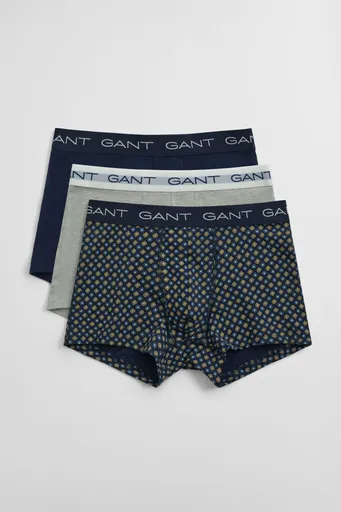 SPODNÍ PRÁDLO GANT GEOMETRIC PRINT TRUNK 3-PACK MARINE