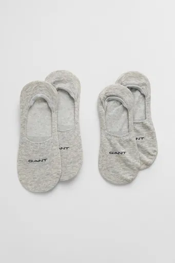 PONOŽKY GANT INVISIBLE SOCKS 2-PACK LIGHT GREY MELANGE
