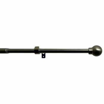 Set de perdele extensibile Ball 16/19 mm oțelinoxidabil, 120 - 230 cm, fără inele, argintiu, 120 - 230 cm