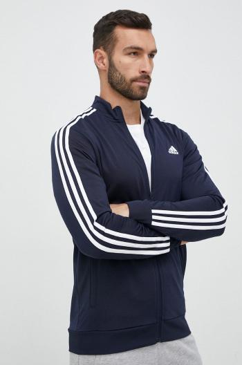 Mikina adidas pánská, tmavomodrá barva, vzorovaná, H46100