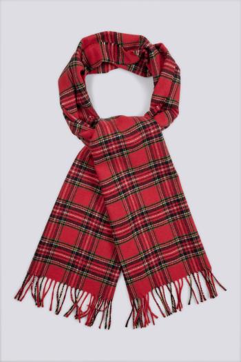 ŠÁLA GANT D1. TARTAN WOVEN SCARF RUBY RED