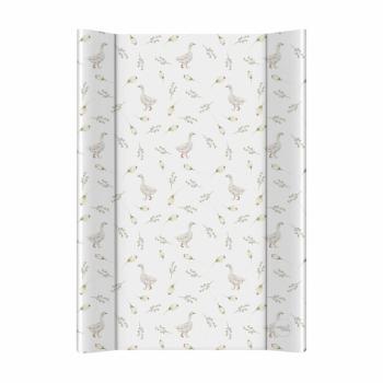 CEBA BABY Podložka přebalovací 2-hranná s pevnou deskou (50x70) Basic Goose