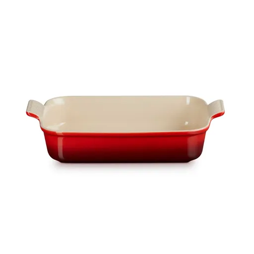 Zapékací mísa HERITAGE 32 cm, 4 l, CERISE, kamenina, Le Creuset