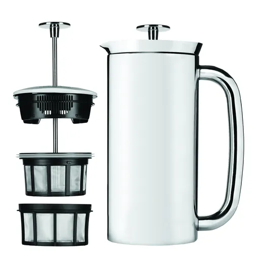 French press kávovar PRESS P7 530 ml, stříbrná, leštěná nerezová ocel, Espro