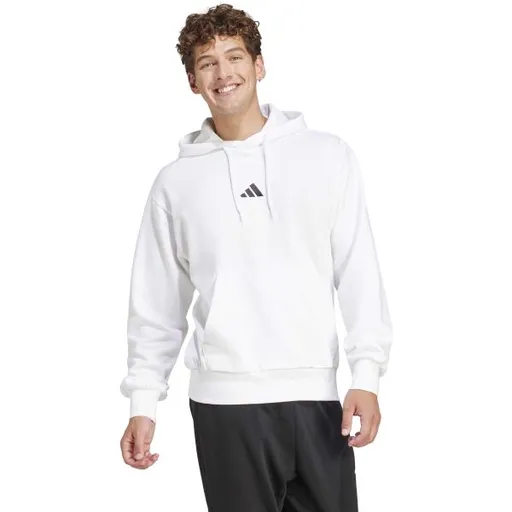 adidas ESSENTIALS FEELCOZY HOODIE Pánská mikina, bílá, velikost XXL