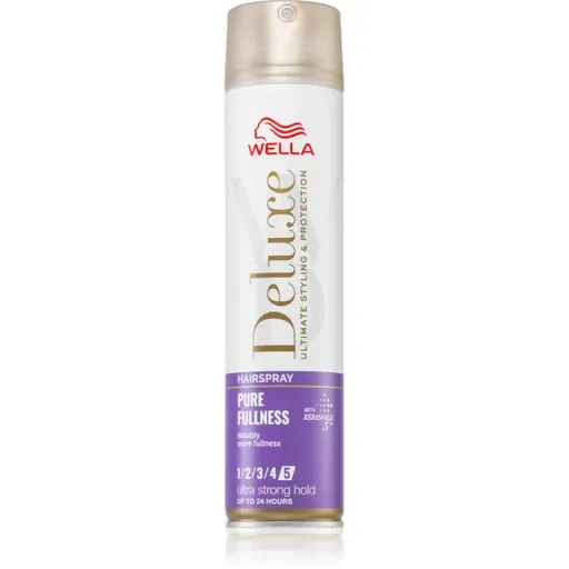Wella Deluxe Pure Fullness lak na vlasy s extra silnou fixací pro objem 250 ml