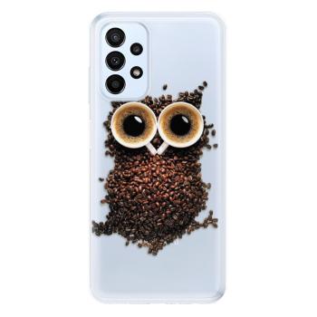 Odolné silikonové pouzdro iSaprio - Owl And Coffee - Samsung Galaxy A23 / A23 5G