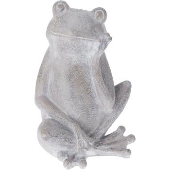 Decor de grădină Broască șezând III, 26 x 17 x 30cm