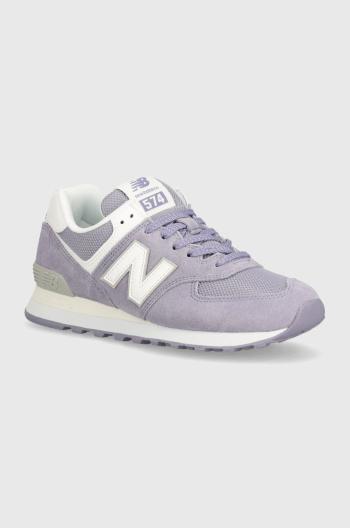 Sneakers boty New Balance 574 fialová barva, U574RWE