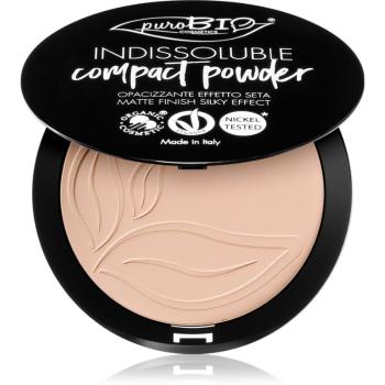 puroBIO Cosmetics Indissouble kompaktní pudr s matným efektem odstín 01 9 g