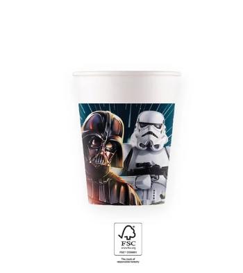 Procos Papírové kelímky Star Wars 200 ml 8ks