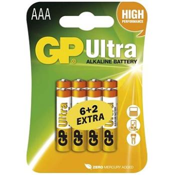 GP Ultra Alkaline LR03 (AAA) 6+2 ks v blistri (1014118000)