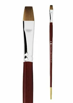 Přírodní štětec Kolinsky plochý 101 – velikost 6