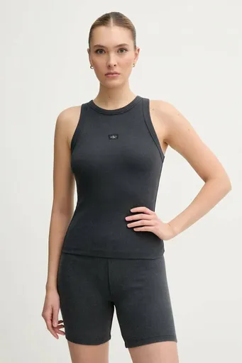 Calvin Klein dámské tmavě šedé tílko J20J225311 XS