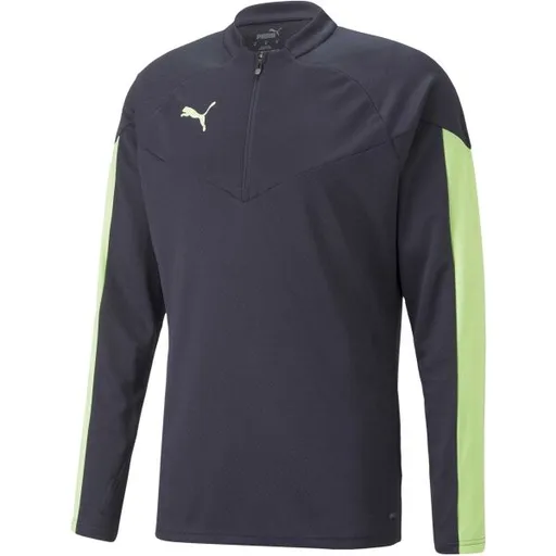 Puma INDIVIDUALFINAL 1/4 ZIP TOP Pánská mikina, šedá, velikost