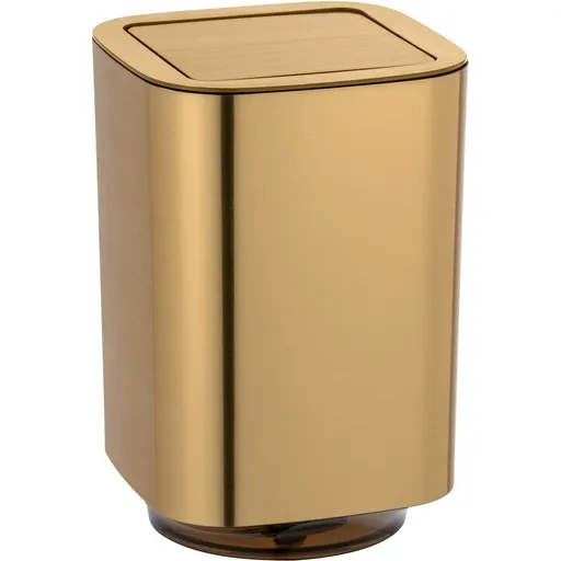 Wenko Odpadkový koš s výkyvným víkem Auron 5,5 l, zlatá