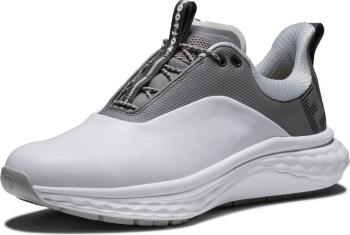 Footjoy Quantum White/Grey/Silver 44 Pánské golfové boty