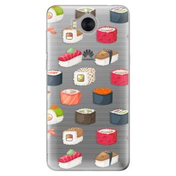 Odolné silikonové pouzdro iSaprio - Sushi Pattern - Huawei Y5 2017 / Y6 2017