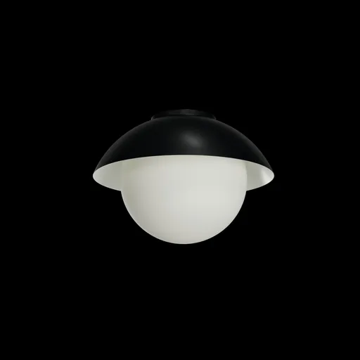 OSMONT LUK60502 LUKIDA 2 stropní/nástěnné skleněné svítidlo černá / bílá IP65 4000 K 20W LED