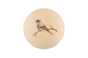 Dřevěná dekorace Sparrow Wooden Image s možností výměny či vrácení do 30 dnů