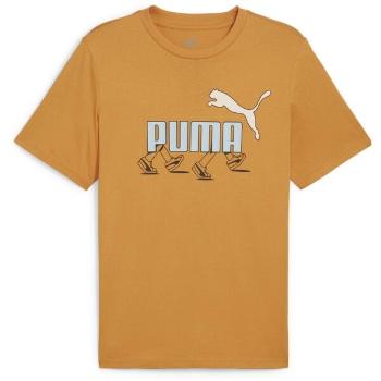 Puma GRAPHIC SNEAKER TEE Pánské triko, oranžová, velikost