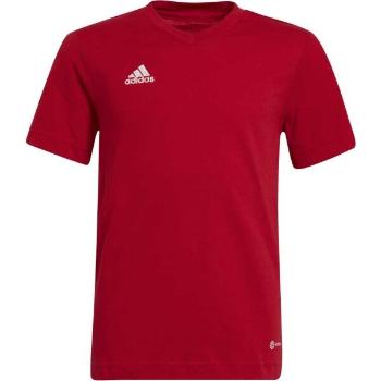 adidas ENTRADA 22 TEE Chlapecké triko, červená, velikost