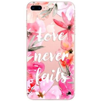 iSaprio Love Never Fails pro iPhone 7 Plus / 8 Plus (lonev-TPU2-i7p)