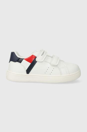 Dětské sneakers boty Tommy Hilfiger bílá barva