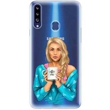 iSaprio Coffe Now - Blond pro Samsung Galaxy A20s (cofnoblo-TPU3_A20s)