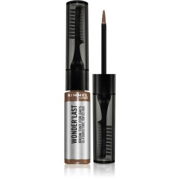 Rimmel Wonder'Last semi-permanentní gelová barva na obočí odstín 002 Soft Brown 4,5 ml