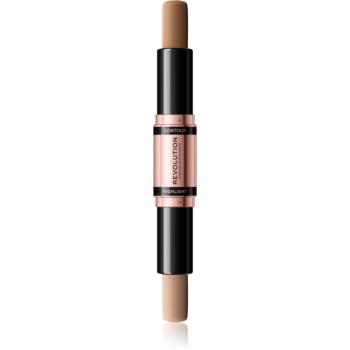 Makeup Revolution Fast Base oboustranná konturovací tyčinka odstín Light 2x4,3 g