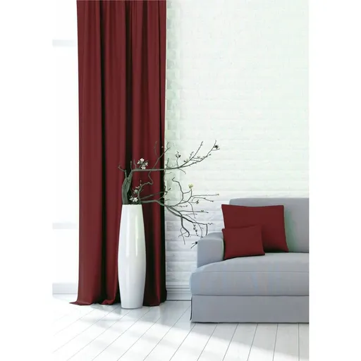 Zatemňovací dekorační závěs nebo látka, Blackout UNI 124, vínový , 150 cm 150 cm